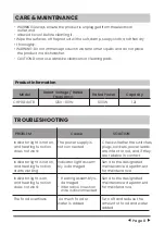 Preview for 8 page of Comfee CHP16E4ATB Instruction Manual