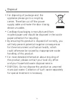 Preview for 10 page of Comfee KWH-TD305-W Instruction Manual