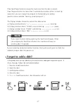 Предварительный просмотр 29 страницы Comfee KWH-TD305-W Instruction Manual