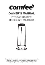 Предварительный просмотр 1 страницы Comfee NTH20-18MRA Owner'S Manual