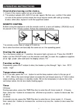 Предварительный просмотр 5 страницы Comfee NTH20-18MRA Owner'S Manual