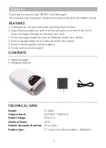 Preview for 2 page of Comfier CF-4805 User Manual