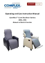 Preview for 1 page of Comflex Care Recliner Series Operating And Care Instruction Manual