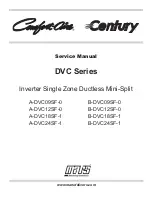 COMFORT-AIRE A-DVC09SF-0 Service Manual preview