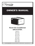 Preview for 1 page of COMFORT-AIRE BG-101J Owner'S Manual