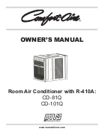 COMFORT-AIRE CD-101Q Owner'S Manual preview