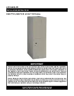 COMFORT-AIRE HCG V1E Series Installation Instructions Manual preview