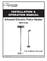 Preview for 1 page of COMFORT-AIRE IRPH15SS Installation & Operation Manual