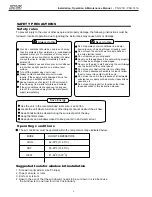 Preview for 4 page of COMFORT-AIRE PS-121B Installation, Operation And Maintenance Manual