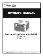 Предварительный просмотр 1 страницы COMFORT-AIRE REG-123J Owner'S Manual