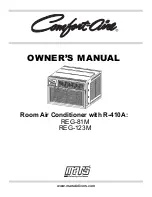 COMFORT-AIRE REG-123M Owner'S Manual preview