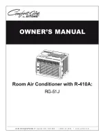 Предварительный просмотр 1 страницы COMFORT-AIRE RG-51J Owner'S Manual