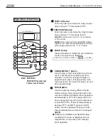 Preview for 4 page of COMFORT-AIRE SVH09SA-0 Remote Control Manual