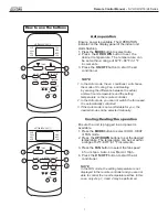 Preview for 8 page of COMFORT-AIRE SVH09SA-0 Remote Control Manual