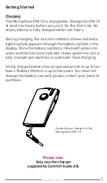 Preview for 5 page of Comfort audio Comfort Digisystem DM10 User Manual