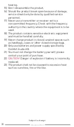 Preview for 20 page of Comfort audio Comfort Digisystem DM10 User Manual