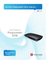 Comfort audio Comfort Digisystem Programmer DT05 User Manual preview