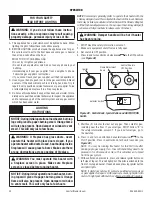 Preview for 20 page of Comfort Flame BEARRIVER18L Installation And Operation Instructions Manual