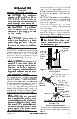 Preview for 13 page of Comfort Flame CDCFNRB Owners Manual And Installation Manual