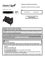 Preview for 1 page of Comfort Flame Whispering24FTN Installation And Operation Instructions Manual