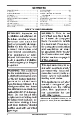 Preview for 2 page of Comfort Glow CCL3018NA Owner'S Operation And Installation Manual