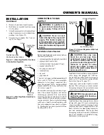 Preview for 11 page of Comfort Glow CCL3930PT Owner'S Operation And Installation Manual