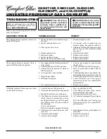 Preview for 20 page of Comfort Glow CCL3930PT Owner'S Operation And Installation Manual