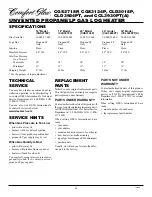 Preview for 24 page of Comfort Glow CCL3930PT Owner'S Operation And Installation Manual