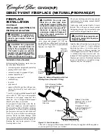 Preview for 18 page of Comfort Glow CDV34 Owner'S Operation And Installation Manual