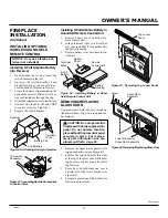 Preview for 21 page of Comfort Glow CDV34 Owner'S Operation And Installation Manual