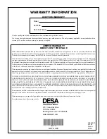 Preview for 34 page of Comfort Glow CDV34 Owner'S Operation And Installation Manual