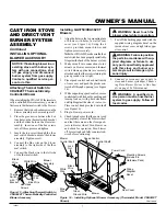 Предварительный просмотр 7 страницы Comfort Glow CDVBN Owner'S Operation And Installation Manual