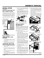 Preview for 9 page of Comfort Glow CF26PR Owner'S Operation And Installation Manual