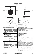 Предварительный просмотр 9 страницы Comfort Glow CFS26NT Owner'S Operation And Installation Manual