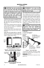 Предварительный просмотр 10 страницы Comfort Glow CFS26NT Owner'S Operation And Installation Manual