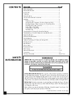 Preview for 2 page of Comfort Glow CG2618NVA Owner'S Operation And Installation Manual