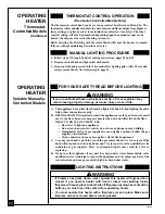 Preview for 22 page of Comfort Glow CG2618NVA Owner'S Operation And Installation Manual