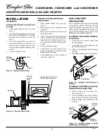 Preview for 12 page of Comfort Glow CGB3924NR Owner'S Operation And Installation Manual