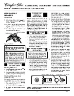 Preview for 16 page of Comfort Glow CGB3924NR Owner'S Operation And Installation Manual