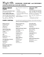 Preview for 26 page of Comfort Glow CGB3924NR Owner'S Operation And Installation Manual