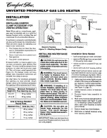 Предварительный просмотр 10 страницы Comfort Glow CGB3924PRA Owner'S Operation And Installation Manual