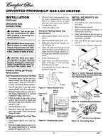 Предварительный просмотр 12 страницы Comfort Glow CGB3924PRA Owner'S Operation And Installation Manual