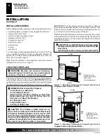 Предварительный просмотр 8 страницы Comfort Glow CGCFTN Owner'S Operation And Installation Manual