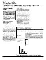 Preview for 8 page of Comfort Glow CGG2618N Owner'S Operation And Installation Manual