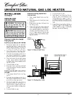 Preview for 12 page of Comfort Glow CGG2618N Owner'S Operation And Installation Manual