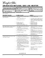 Preview for 18 page of Comfort Glow CGG2618N Owner'S Operation And Installation Manual