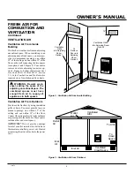 Preview for 5 page of Comfort Glow CGN10A Owner'S Operation And Installation Manual