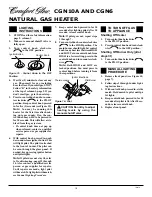 Preview for 10 page of Comfort Glow CGN10A Owner'S Operation And Installation Manual