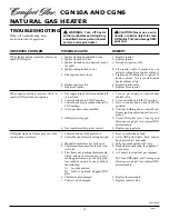 Preview for 12 page of Comfort Glow CGN10A Owner'S Operation And Installation Manual