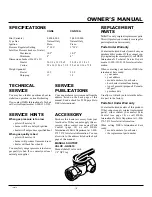 Preview for 15 page of Comfort Glow CGN10A Owner'S Operation And Installation Manual